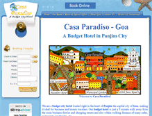 Tablet Screenshot of casaparadisogoa.com